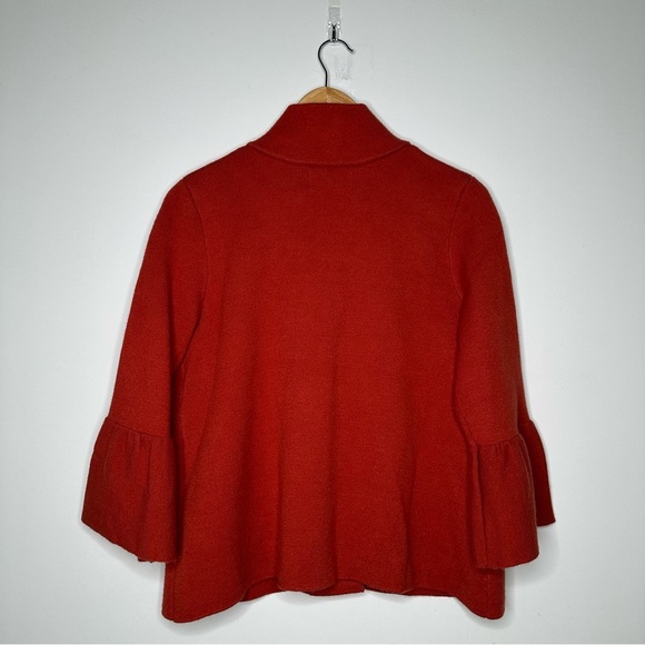 Anthropologie Rust One Button Sweater Jacket Size Small - Picture 7 of 10